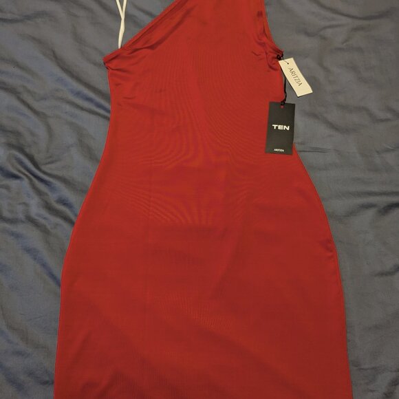 Aritzia TEN SPOTLIGHT DRESS XS Flashing Red Brand New With Tags! $88 - Picture 9 of 9